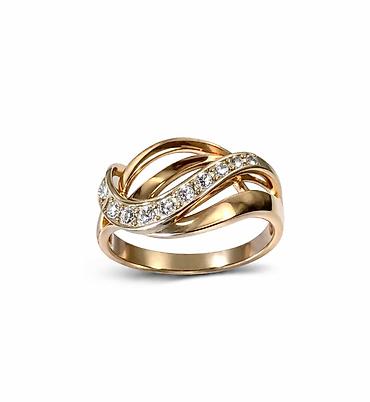 amber elixir: Кольцо из красного золота 375 - Артикул: 30640 - Материал: красное — 1