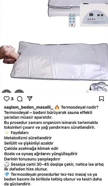 Termoodeyal – bədəni bürüyərək sauna effekti yaradan müasir aparat