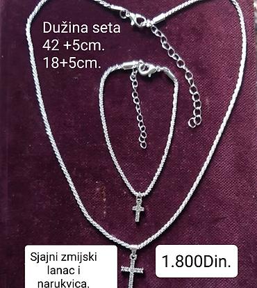blackpink stvari: Posrebreni set nakita sa žigom S925 od hirurskog čelika. Sjajni — 1