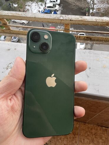 Apple iPhone: IPhone 13, 128 GB, Alpine Green, Simsiz şarj, Face ID