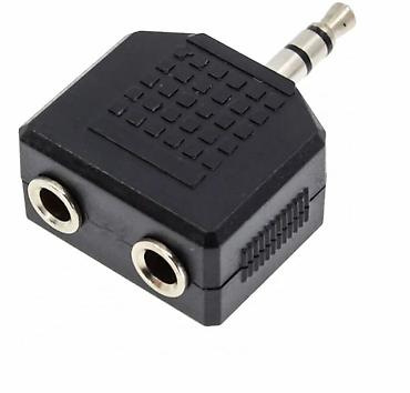 Техника и электроника: Адаптер-переходник для наушников minijack 3.5 mm (M) - 2 х minijack — 2