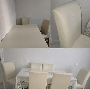 transformer masalar: Mətbəx üçün, Yeni, Transformer, Dördbucaq masa, 6 stul — 1