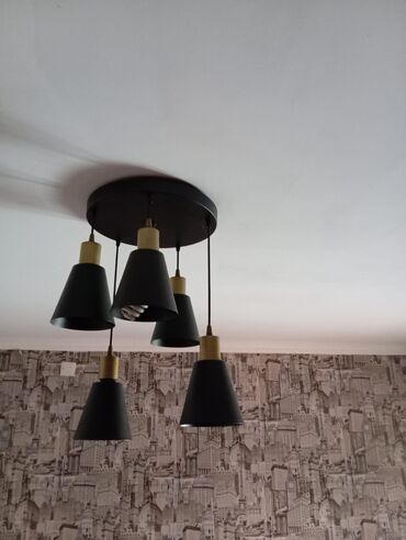 Ev və bağ: Çılçıraq, 5 lampa, Metal