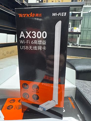 Модемы и сетевое оборудование: 📡USB Wi-Fi адаптер Tenda U2 AX300, Wi-Fi 6, до286Mbps, 2.4ГГц — 5