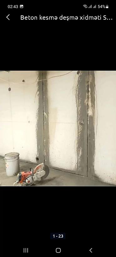 islenmis plastik qapi pencere: Beton kəsmə və deşmə xidməti - Dəqiq və səliqəli beton kəsimi — 4