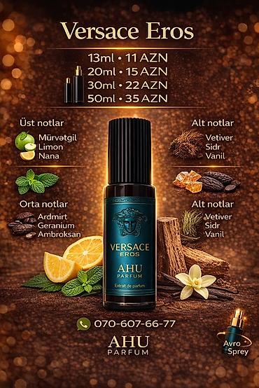 namaz xalçası adı: Versace Eros – AHU Parfum (Extrait de parfum) Həcm seçimləri və — 1