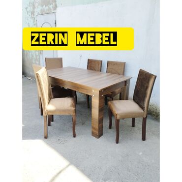 Комплекты столов и стульев: Teze stol stul dest 270 Azn. Endirim olunub topdan qiymete perakende