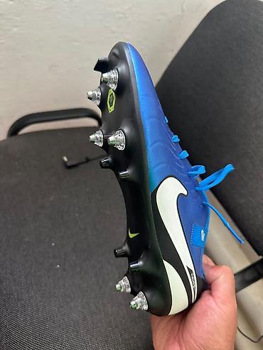 nike tech flece: Футбольные бутсы Nike Tiempo Legend (линейка Tiempo) в синем цвете с — 3
