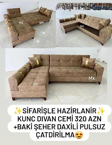 l divan: Künc divan – sifarişlə hazırlanır. - Model: L formalı künc divan - — 1