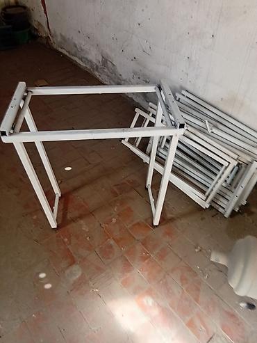 foldable table: Складной походный стол, Новый, Железо, цвет - Белый — 1