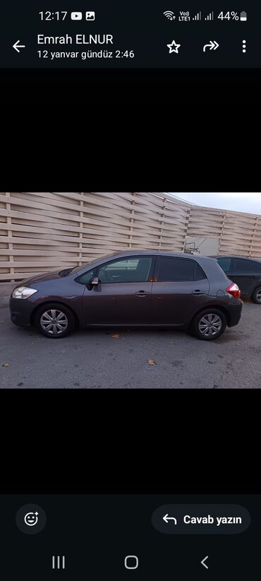 toyota land cruiser 100: Toyota Auris: 1.5 l | 2010 il Sedan