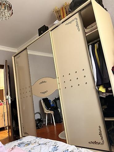 balaca skaf: Yataq otağı mebel dəsti - Rəng: krem/bej tonlarında, dekorativ gümüşü — 4