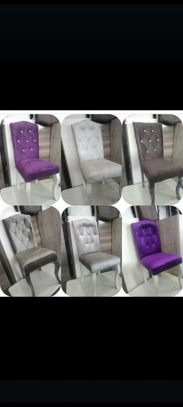 Masa və oturacaq dəstləri: Qonaq otağı üçün, Yeni, Açılmayan, Dördbucaq masa, 6 stul — 8