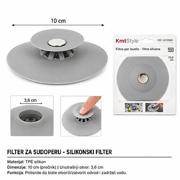 KMT cedilika za sudoperu 2419980 – silikonski filter Praktičan