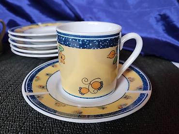 Kuhinjski setovi: Soljice nove porcelanske za kafu Vertex iz 90ih.godina. Soljice — 9