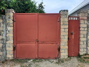 avtomat darvaza: İşlənmiş Dəmir Həyət darvazası, Yana açılan, Mexaniki, Qapı ilə, rəng - Qırmızı, Kredit yoxdur, Ünvandan götürmə — 1