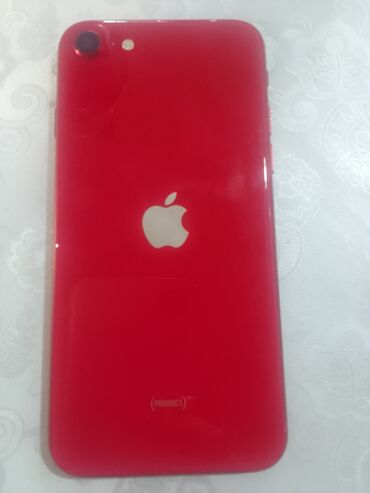 iphone se 2020 qiymeti: IPhone SE 2020, 64 GB, Qırmızı, Barmaq izi