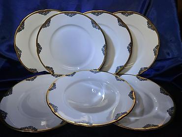 Ostali antikviteti: Tanjiri 1902g +,Kgl.Priv.Tettau.Nemacka. Nemacki deseetni tanjiri — 1