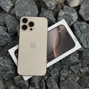 камера видеонаблюдения с передачей на телефон: IPhone 16 Pro Max, Жаңы, 256 ГБ, Desert Titanium, Кабель, Куту, 100 %