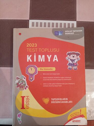 kimya tqdk qayda kitabı: 2023-cü il buraxılışlı bu Kimya Test Toplusu, Dövlət İmtahan Mərkəzi