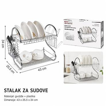 KMT Stalak za posuđe 5403177-A Opis: Dvospratni stalak za
