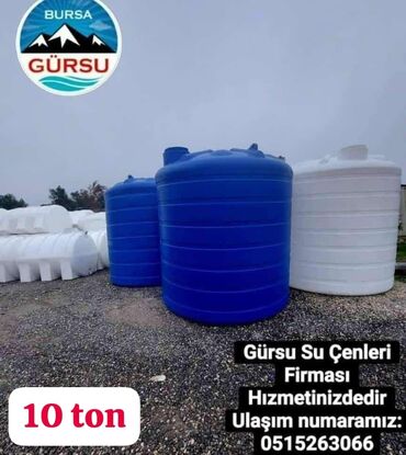 10 tonluq su çəni: Bak, Plastik, 10000 l, Yeni, Pulsuz çatdırılma, Rayonlara çatdırılma