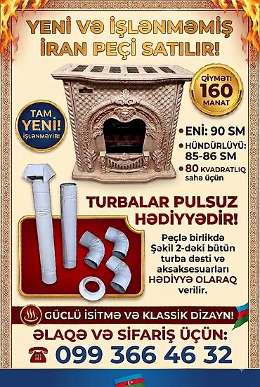 sabunçu quş bazarı: İran Peçi, Yeni, yanacaq - Qaz, Ünvandan götürmə — 1