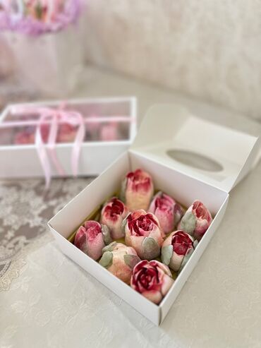 Sifarişlə əl işləri: Zefirden hazirlanan yumusaq dadli zerersiz lyeli gul buketleri — 4