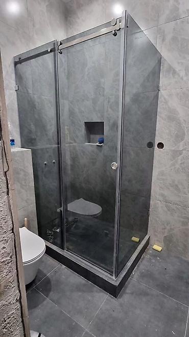 Душевые перегородки и ограждения: Душевые кабины в Бишкеке душевая перегородка стеклянные — 13
