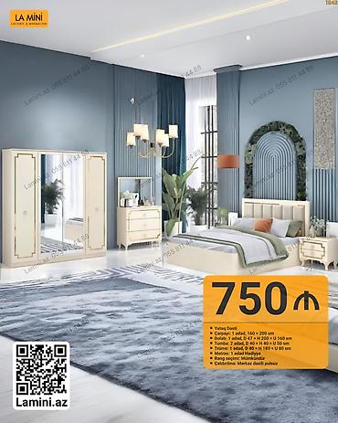 tek kiravatlar: LA MINI Yataq Dəsti Tərkibi və ölçülər: - Çarpayı: 1 ədəd, 160 × 200 — 1