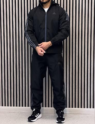 Kişi geyimləri: İdman dəsti, Adidas, Standart, rəng - Qara — 1