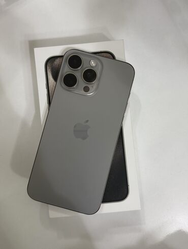 Apple iPhone: IPhone 15 Pro Max, Б/у, 256 ГБ, Natural Titanium, Кабель, Коробка, Чехол, 90 % at lalafo.kg — 1 Apple iPhone: IPhone 15 Pro Max, Б/у, 256 ГБ, Natural Titanium, Кабель, Коробка, Чехол, 90 % — 1