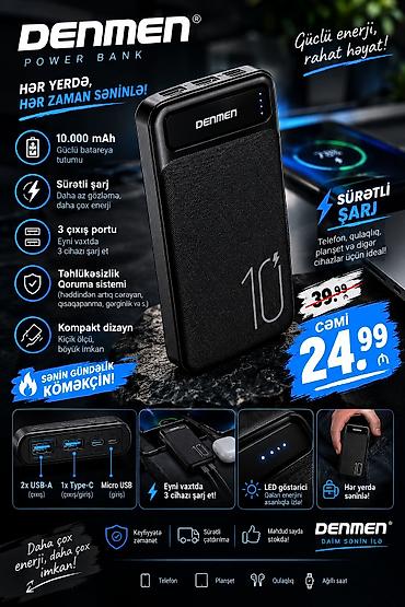 iphone 7 128gb: Powerbank 10000 mAh, Yeni — 1