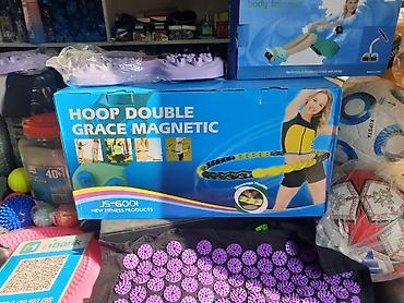 масала: Обруч массажный магнитный Hoop Double Grace (JS-6001) - Разборный — 2