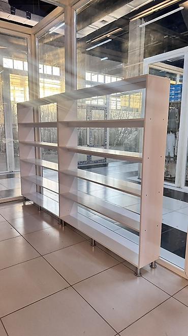 каркасные полки: Торговое оборудование для магазина (белое, ЛДСП/МДФ): - Рабочая — 2