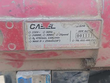 редукторы: Продам станок для резки асфальта/бетона CAEL (мод. CSN, табличка на — 2