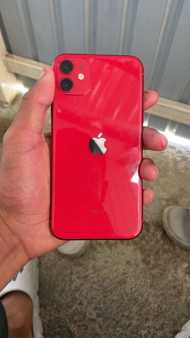 персональный компьютер: IPhone 11, 128 ГБ, Кызыл, Каптама, 75 %