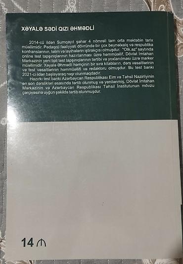 tar satılır: Məhsul: “Azərbaycan Tarixi – Ümumi Tarix” Test Toplusu (I və II hissə) — 4