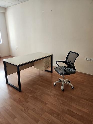masaüstü ofis seti: Ofis masasə və ofis kreslosu dəsti - Masa: Düz formalı iş masası — 2