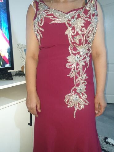 mona nova kolekcija haljine: M (EU 38), bоја - Crvena, Večernji, maturski, Top (bez rukava)