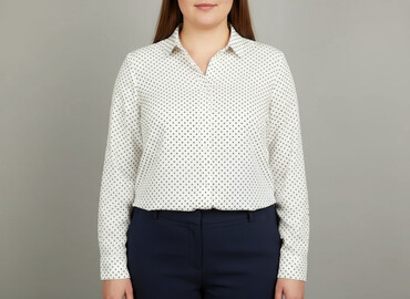 biale spodnie reserved: Janina, Жіноча блуза, розмір 2XL