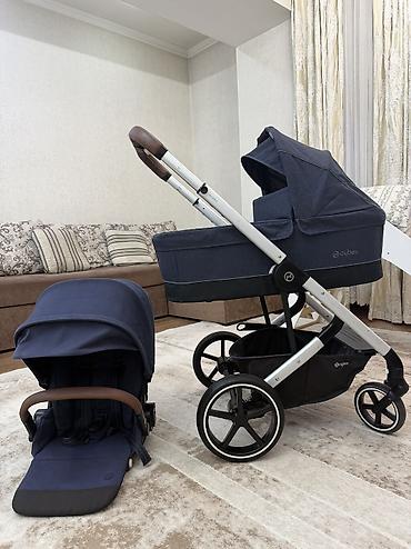 коляска peg perego: Коляска, Cybex, цвет - Серебристый, Б/у, Платная доставка — 1