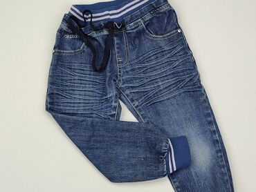 high skinny jeans: Spodnie jeansowe, 3-4 lat, 98/104, stan - Dobry