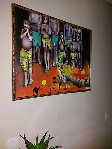 ilkin od: Elisabed Gotsiridze – Afrika mövzulu orijinal tablo. ​Bu əsər sadəcə — 2