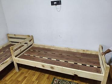 bunk bed: Односпальная кровать, Б/у, Каркас без матраса, длина - 175 см — 2