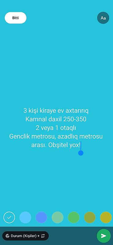 8ci km: 8 ci mirkarayonda - azadlıq metrosu yaxınlığında ev axdarırır 4 kişi! — 1