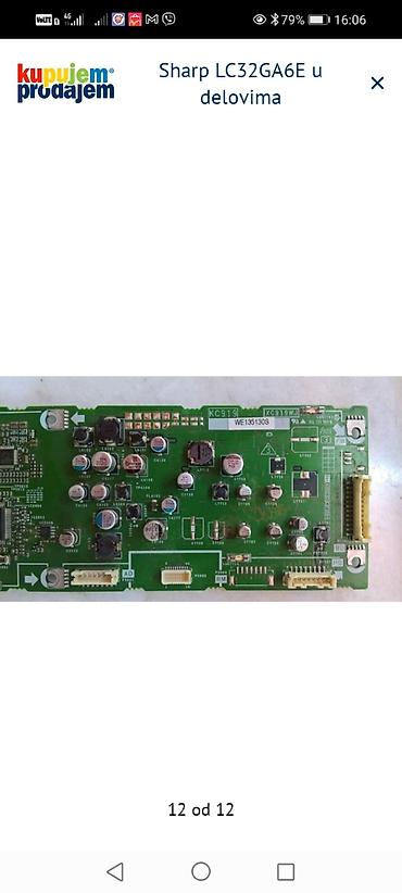 Aksesoari za TV i video: Sharp LC32GA6E – delovi Raspoložive originalne ploče i moduli za TV — 13