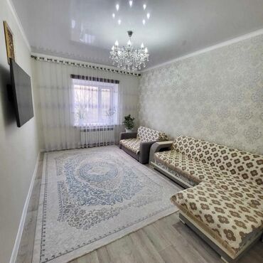 бишкек аренда квартиры на месяц: 2 комнаты, Агентство недвижимости, Без подселения, С мебелью полностью
