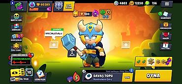 İdman kubokları və medalları: Brawl Stars oyun hesabı - Kuboklar: 60 289+ - Güc küpləri/Resurslar — 1