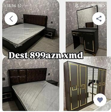 tunbucka: Yataq otağı mebel dəsti Tərkibi: - İki nəfərlik çarpayı (yumşaq — 1